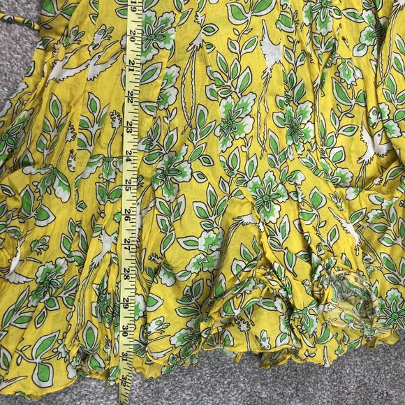 Rhode Mini Dress Fiona Yellow Godet Hem - Picture 3 of 9